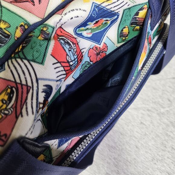 Vera Bradley Cuban Stamps Lighten Up Go Anywhere Carry-On Travel Bag Vacation - Picture 4 of 16